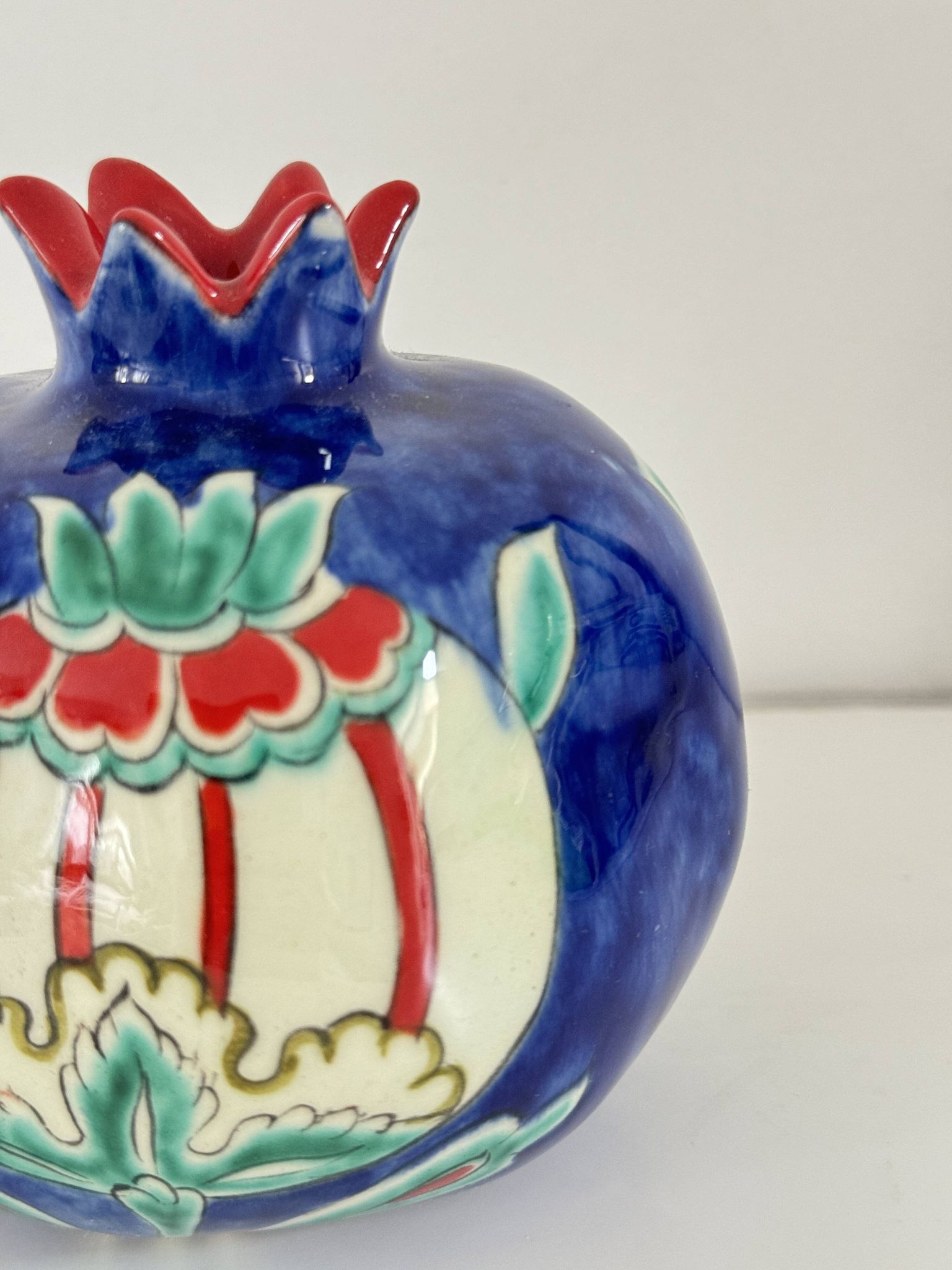 Large ceramic candle holder