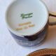 6 litron cups and saucers - oven blue and gold - Limoges porcelain