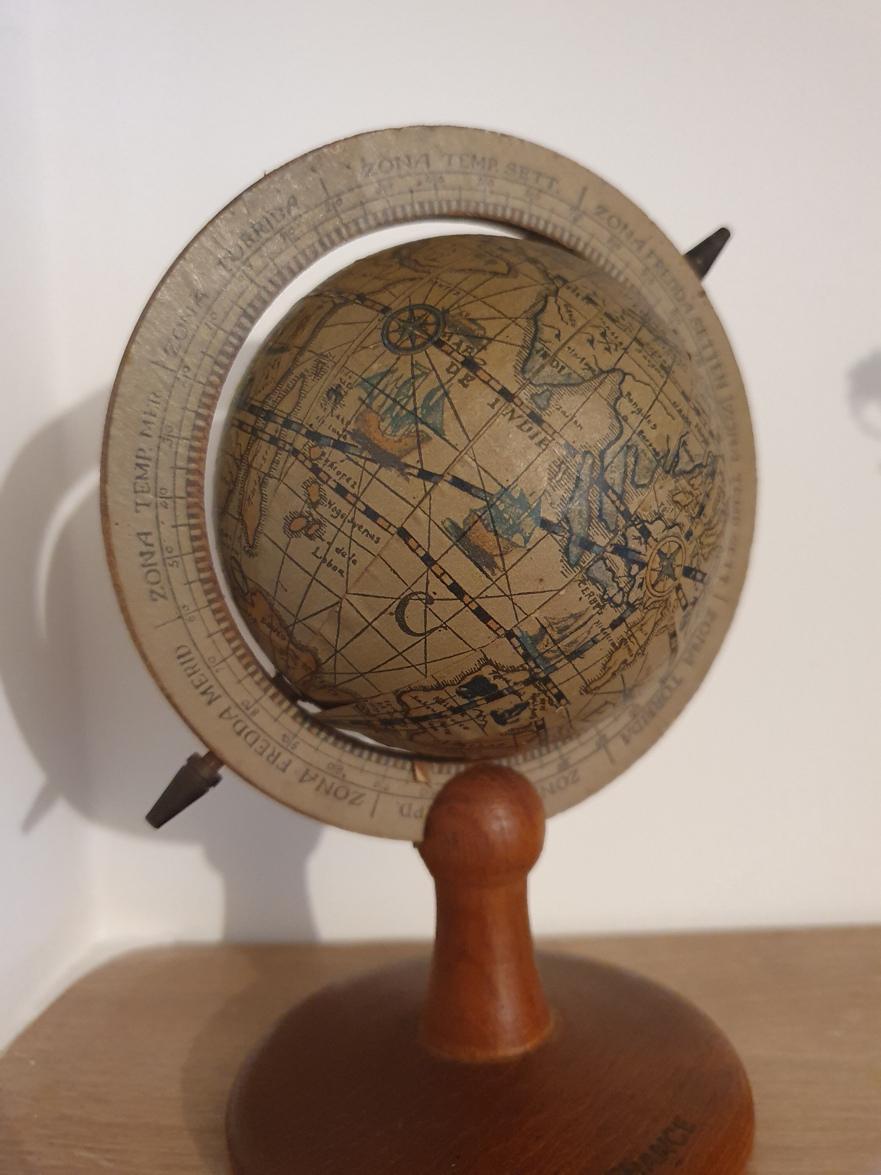 Globe terrestre vintage