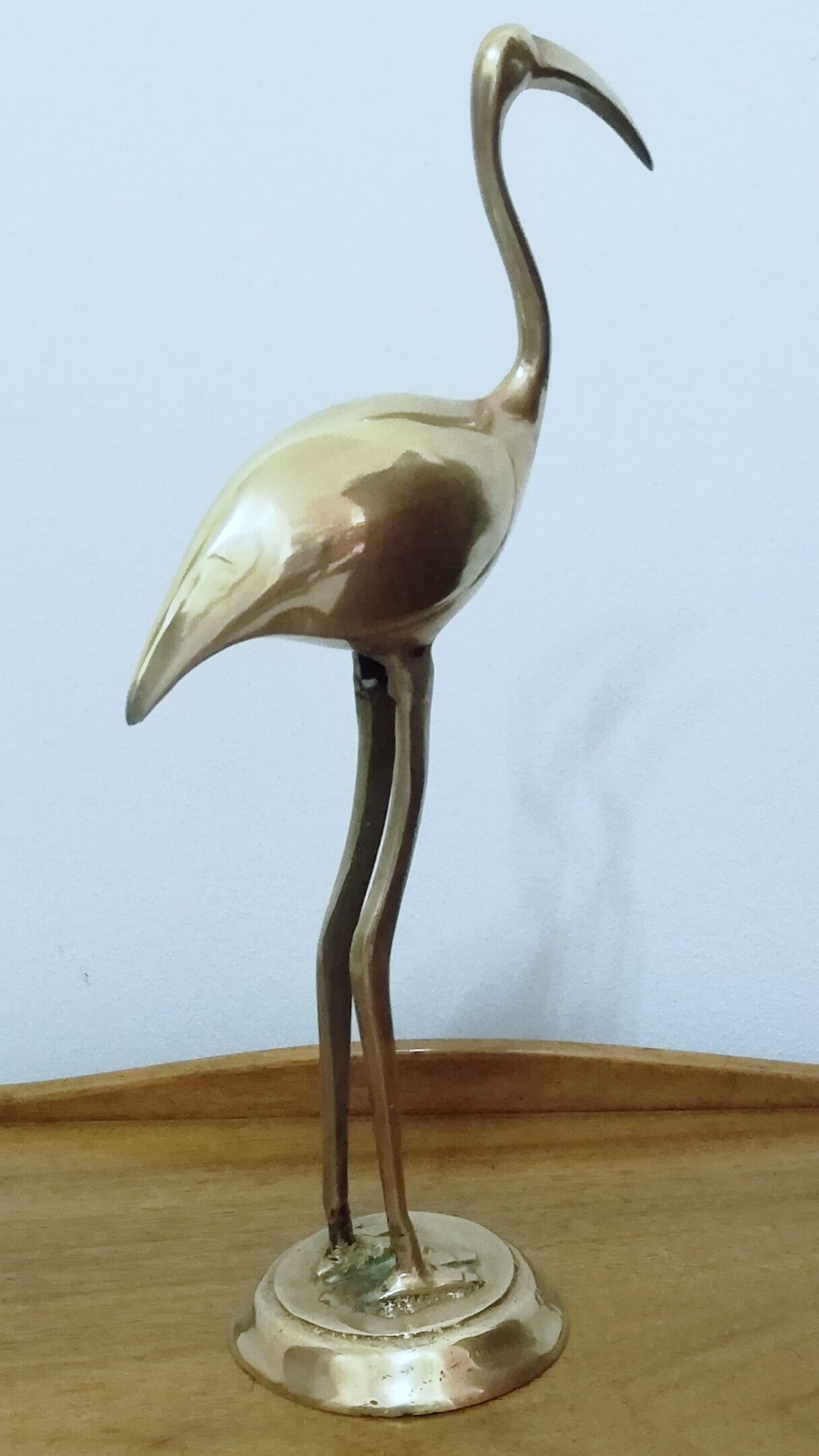 Ibis art deco in gilded bronze 28cm