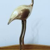 Ibis art déco en bronze doré 28cm