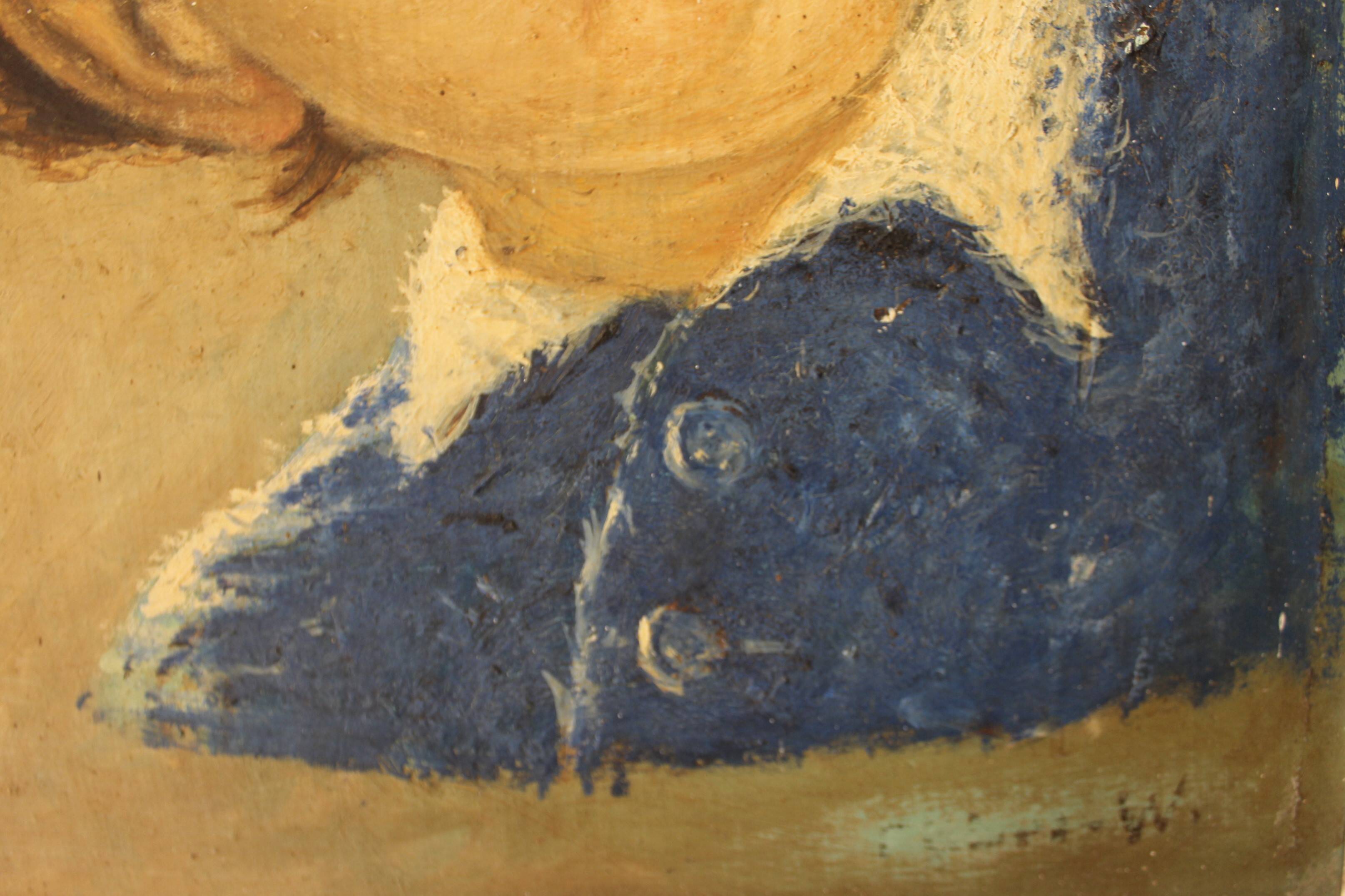 Child portrait oil painting