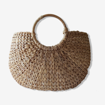 Panier ancien rotin vintage