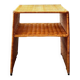 Wicker bedside table or side table from the 1960s.