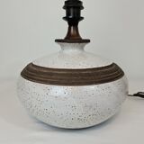 Large enamelled ceramic lamp 1970s
