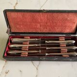 Box of 6 Boulenger knives. Antique. Monogrammed LM.