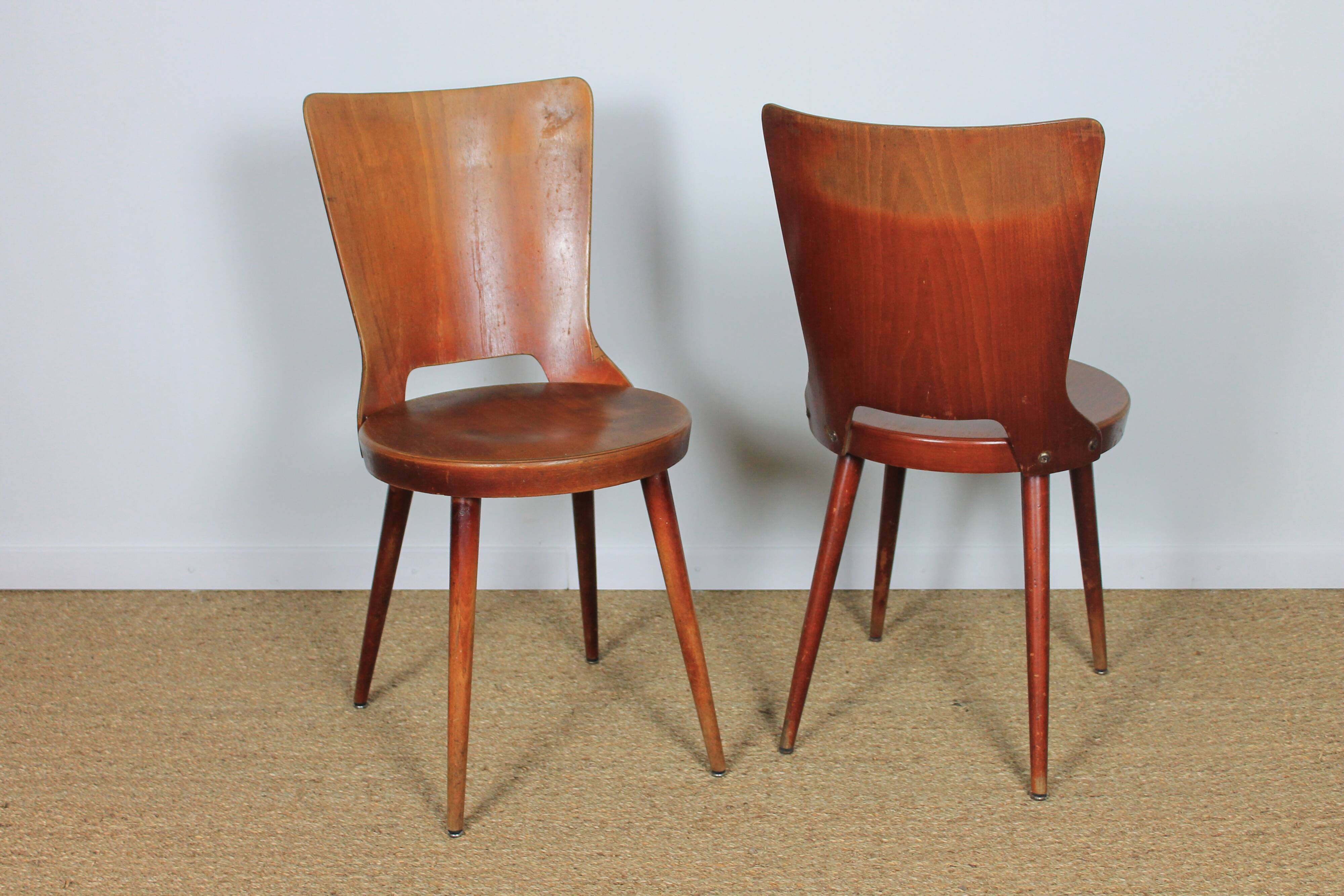 Pair of Baumann Dove chairs