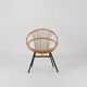 Mid-century rattan children’s lounge chair, the Netherlands 1960s