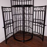 Wrought iron bar with bottles holder