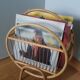 Vinyl holder, wicker magazine rack