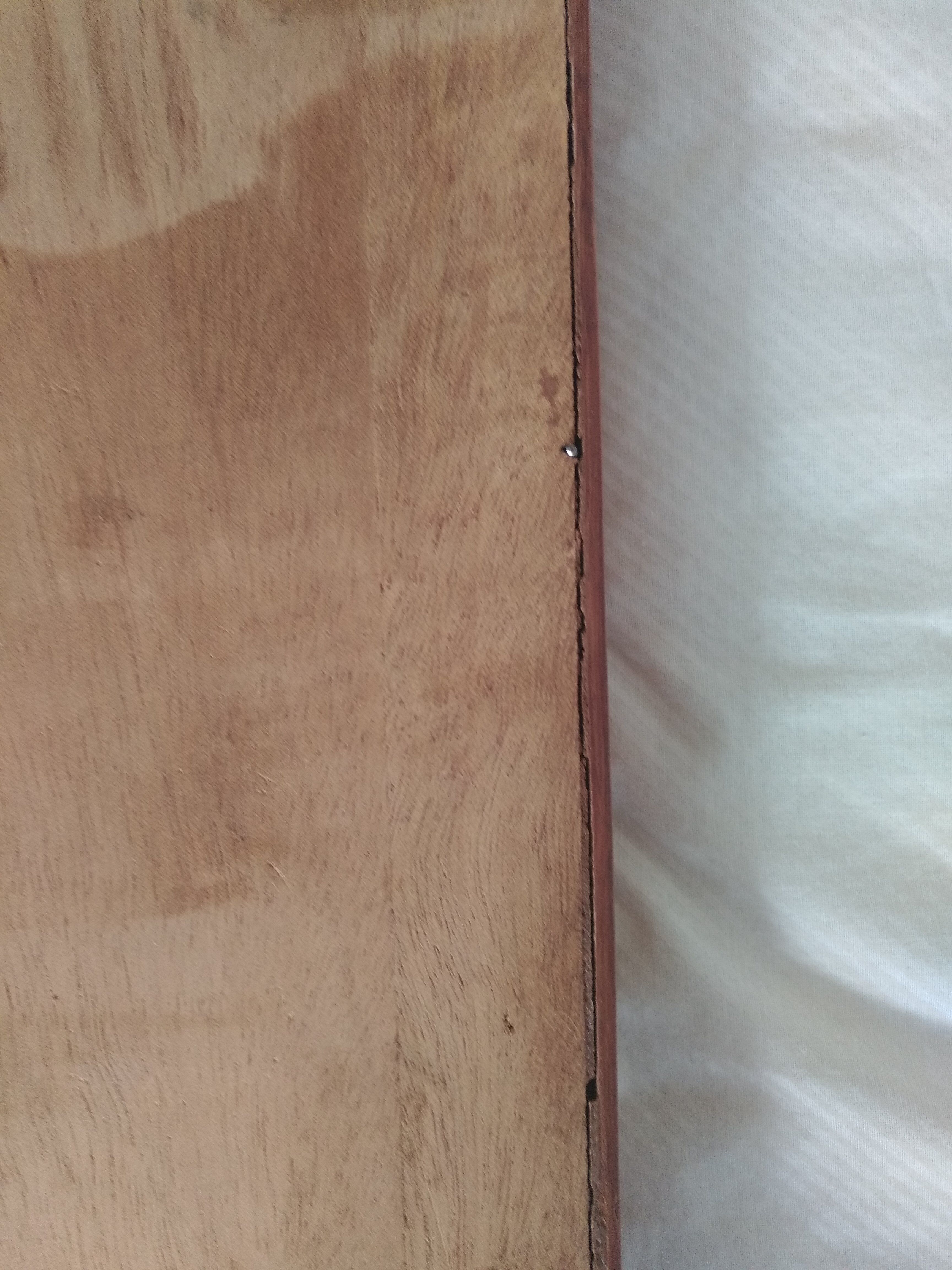 Old vintage marquetry wooden tray