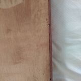 Old vintage marquetry wooden tray