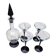 4 verres à cocktail et carafe assortie