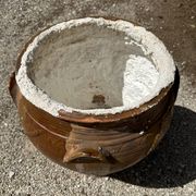 Jarre poterie en terre cuite ancienne