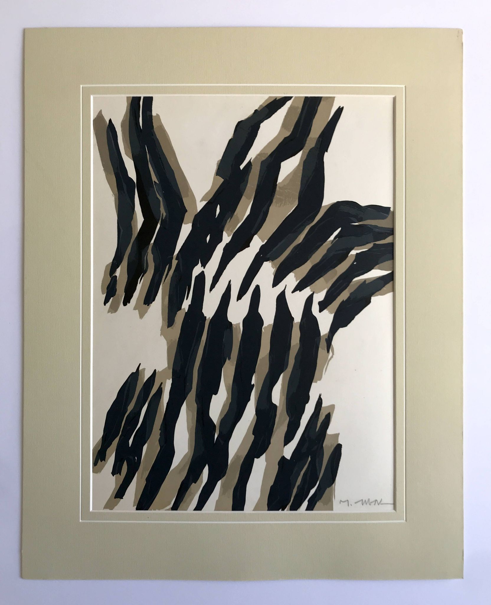 Raoul ubac, torses élémentaires, 1964. lithographie originale