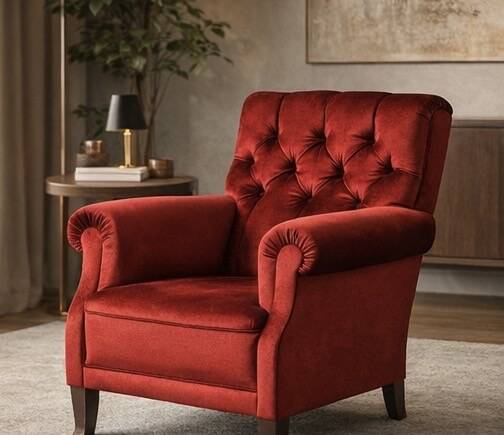 Vintage Pair of Upholstered Armchairs — First Half of the 20th Century