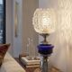 Mid Century lamp made of crystal, onyx, and marble.