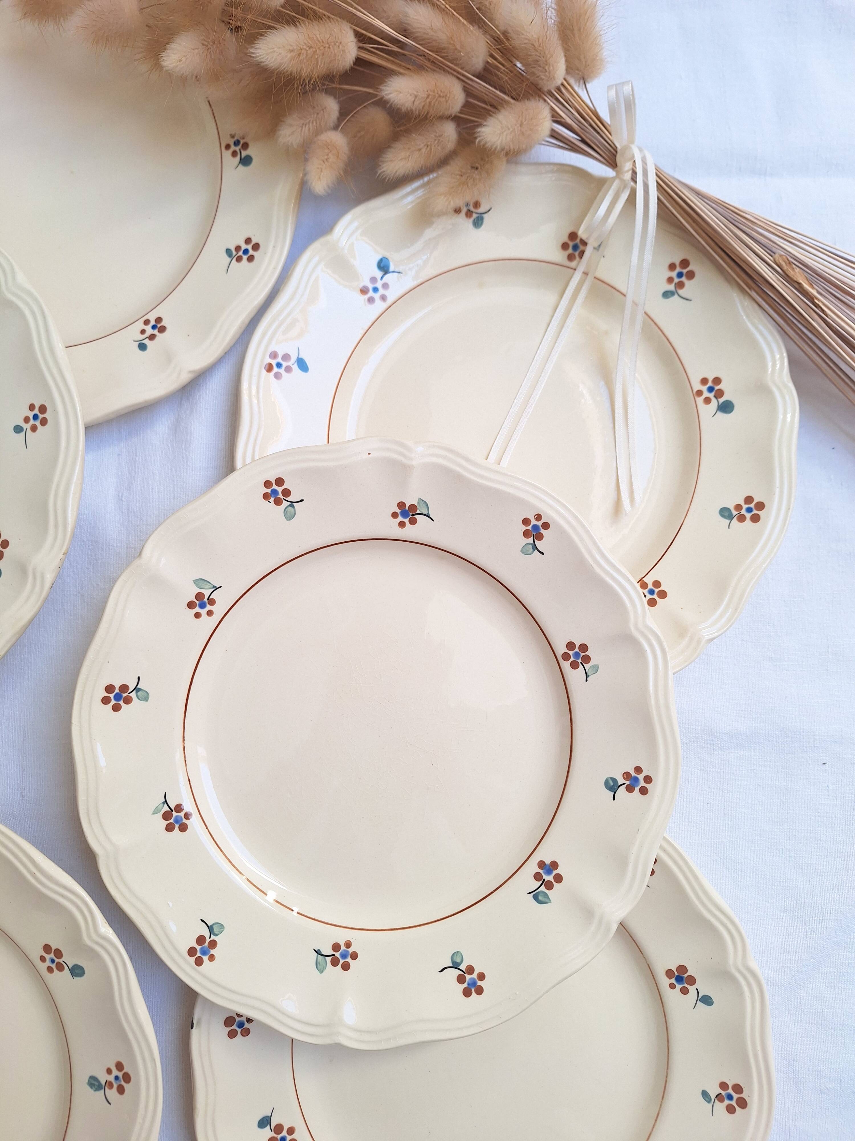 Dessert or starter plates Digoin Sarreguemines