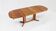 Vintage Danish oval extendable dining table solid teak
