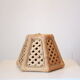1970 vintage bamboo and wood pendant lamp