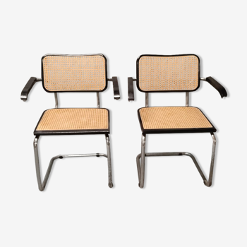 Pair of Cesca armchairs by Marcel breuer