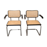 Pair of Cesca armchairs by Marcel breuer