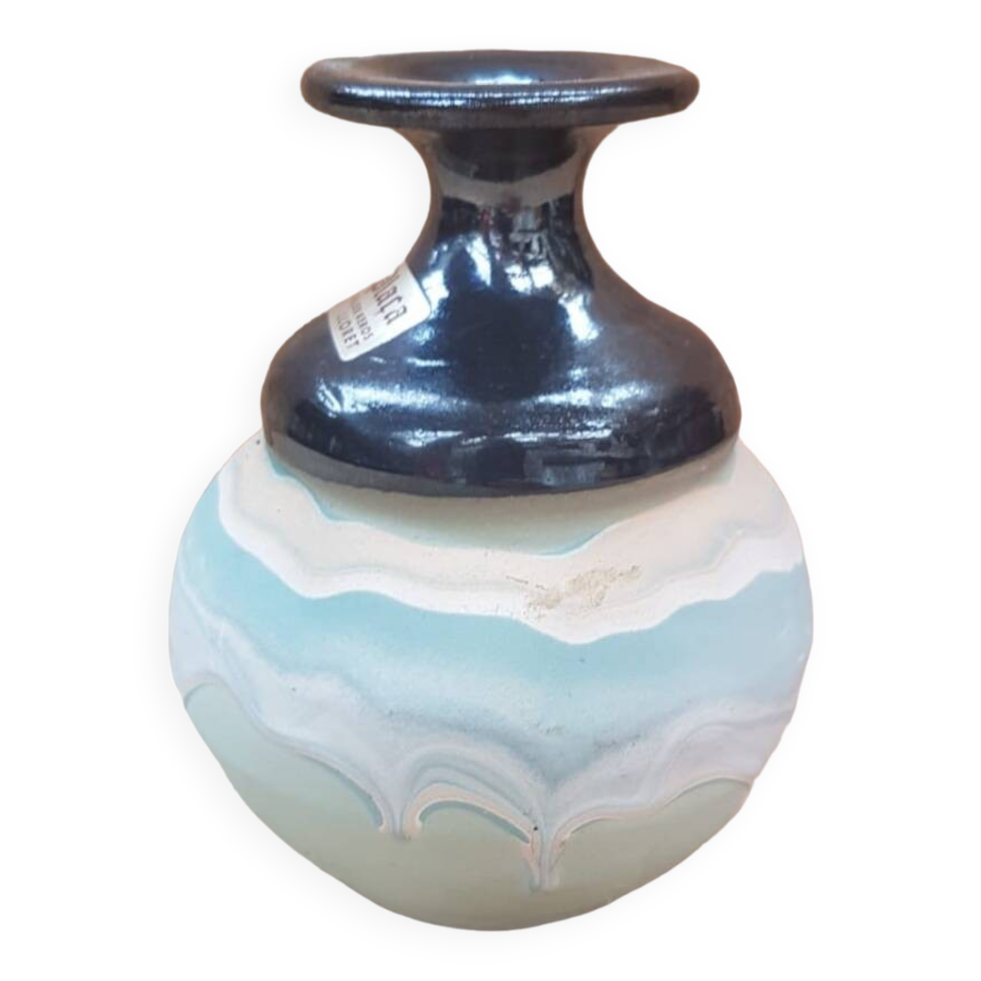 Old soliflore ball vase art plaça lloret vintage ceramic