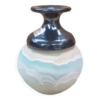 Old soliflore ball vase art plaça lloret vintage ceramic