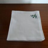 6 old embroidered napkins