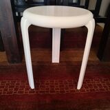 White Lucchese tripod stool - 1970s - Made in Italy