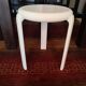 White Lucchese tripod stool - 1970s - Made in Italy
