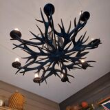 Deer antler chandelier