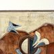 Decorative wall panel in glazed stoneware, 1970s