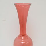 Art Czech glass vase, by Glasswork Novy Bor, 1950s