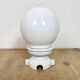 Vintage Porcelain Ceiling Light with Milk Glass , 1950s