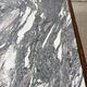 XL Midcentury modern coffee table in metal, rosewood and Arabescato marble, Italy, 1970.