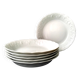 6 deep plates, with a calotte in Limoges porcelain by Ph. Deshoulières