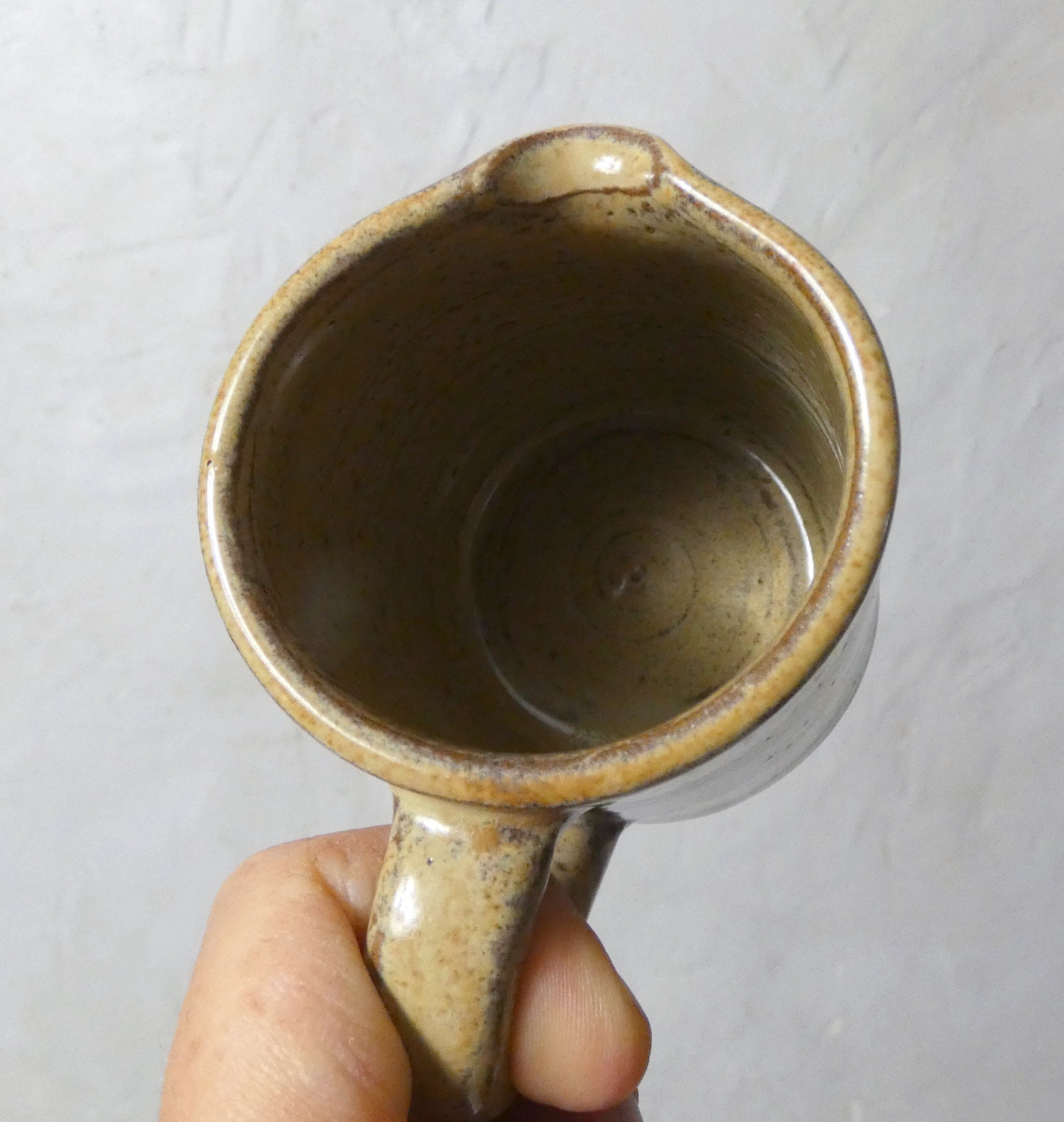 vintage stoneware cream jug