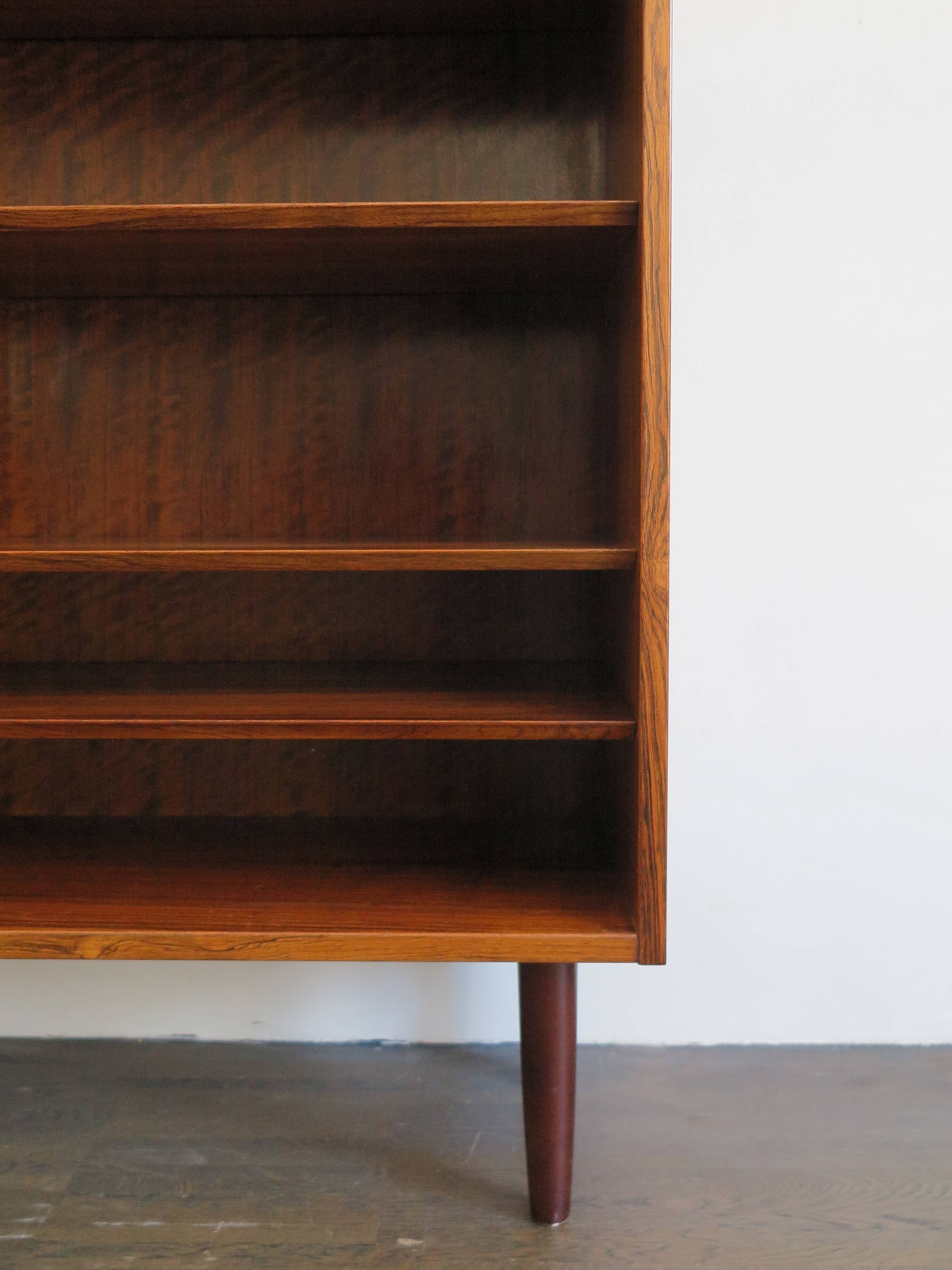 Poul Hundevad scandinavian rosewood bookcase, Denmark 1960s