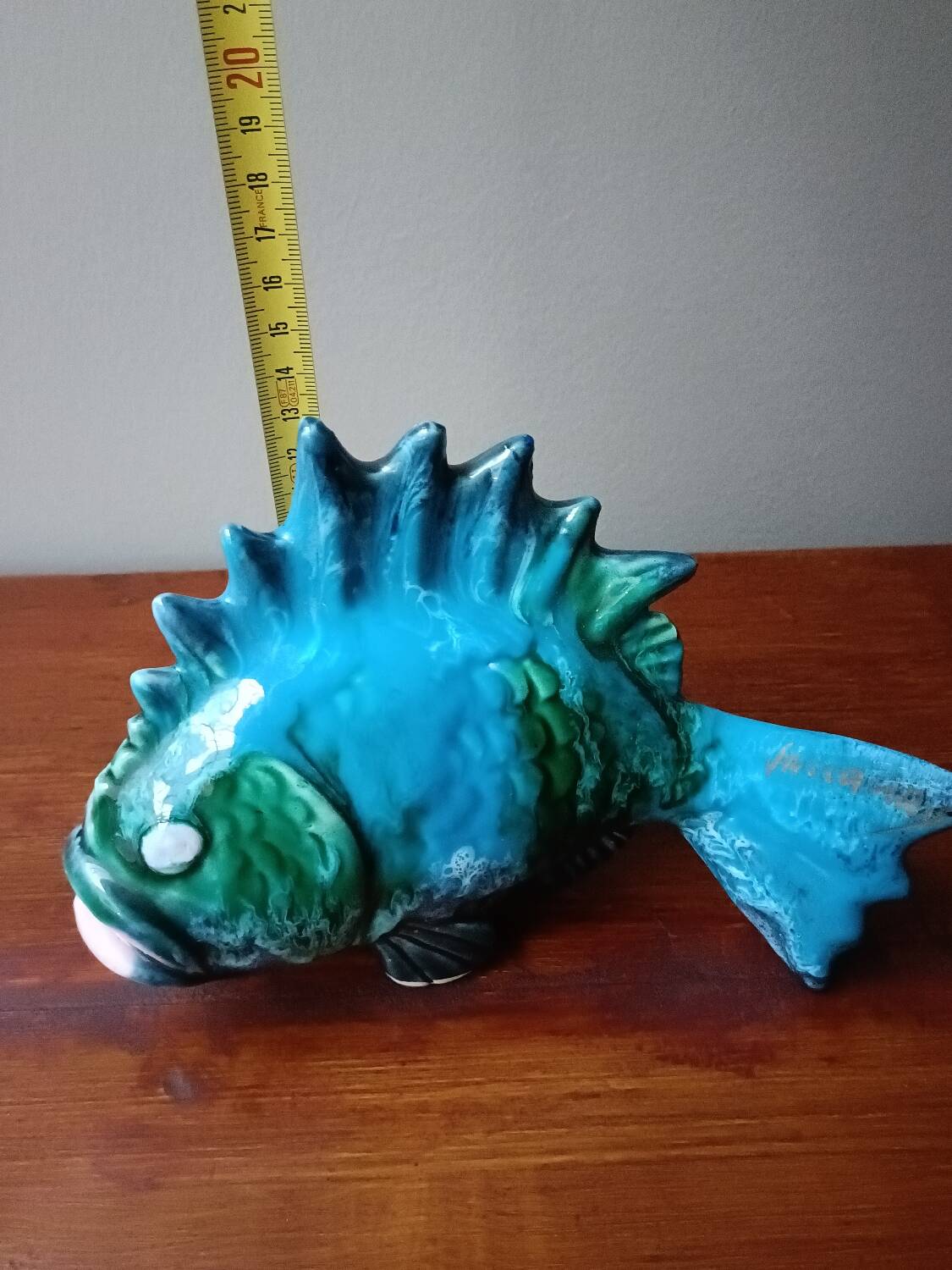 Fish in Vallauris barbotine