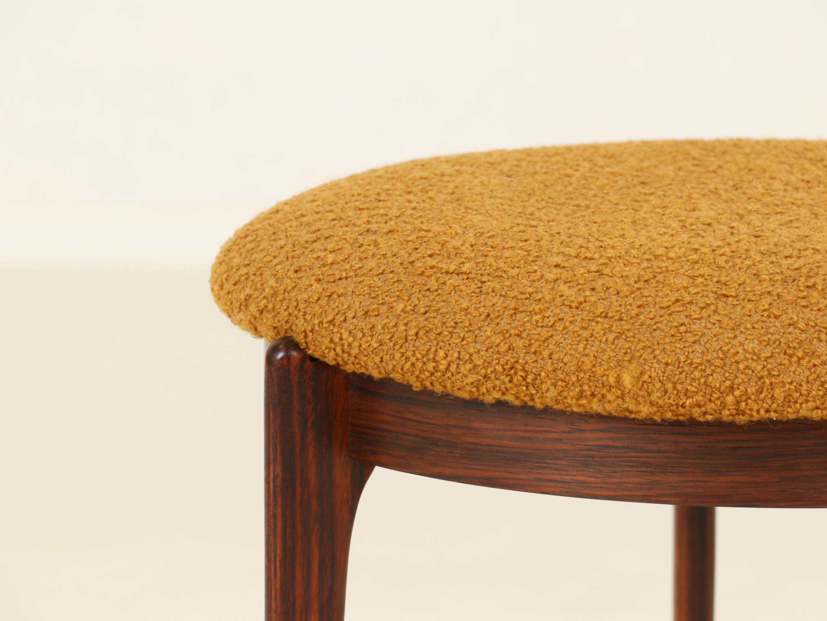 Stool or Footrest in Rosewood from Denmark, 1960s