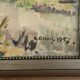 Vintage Impressionist Sea Scape Oil on Canvas Signed E.Ollers (1888-1959) Framed