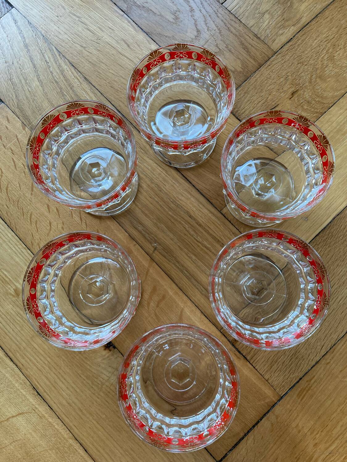 Vintage champagne glasses