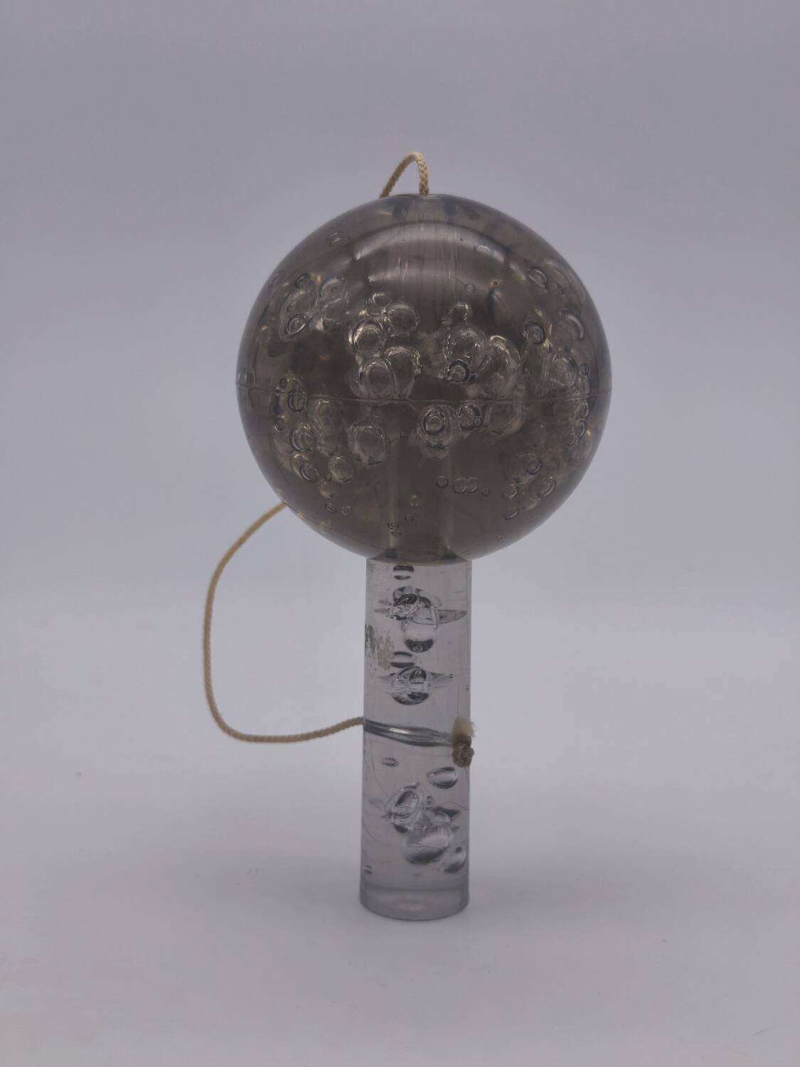 Bubble plexiglass cup-and-ball – Vintage 1970s design