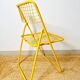 Ted Net folding chair by Niels Gammelgaard for Ikea, 1980s Yellow