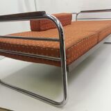 Chrome Bauhaus Robert Slezák 3-seather sofa, 1940s