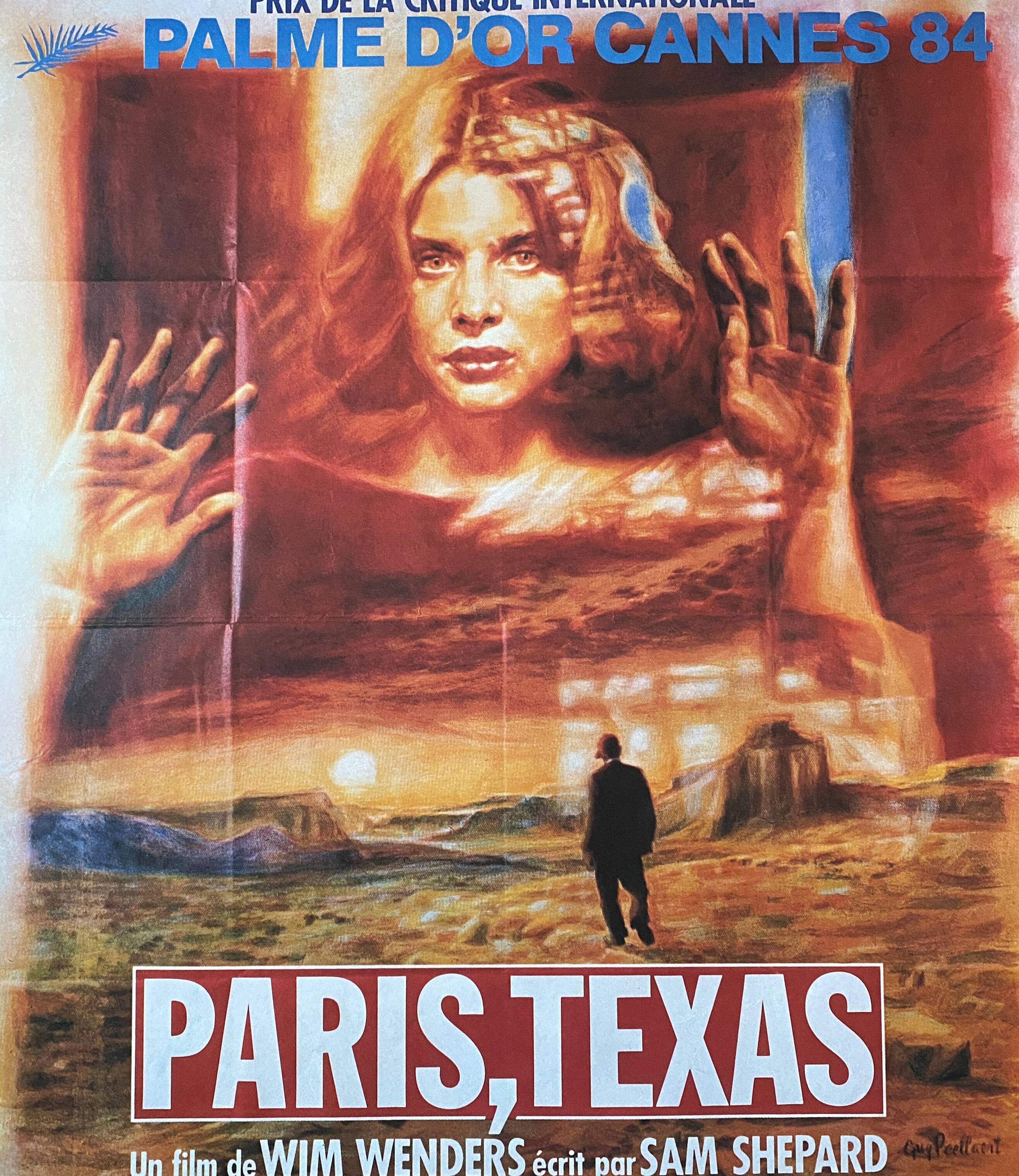 Original cinema poster "Paris, Texas" Wim Wenders 40x60cm 1984