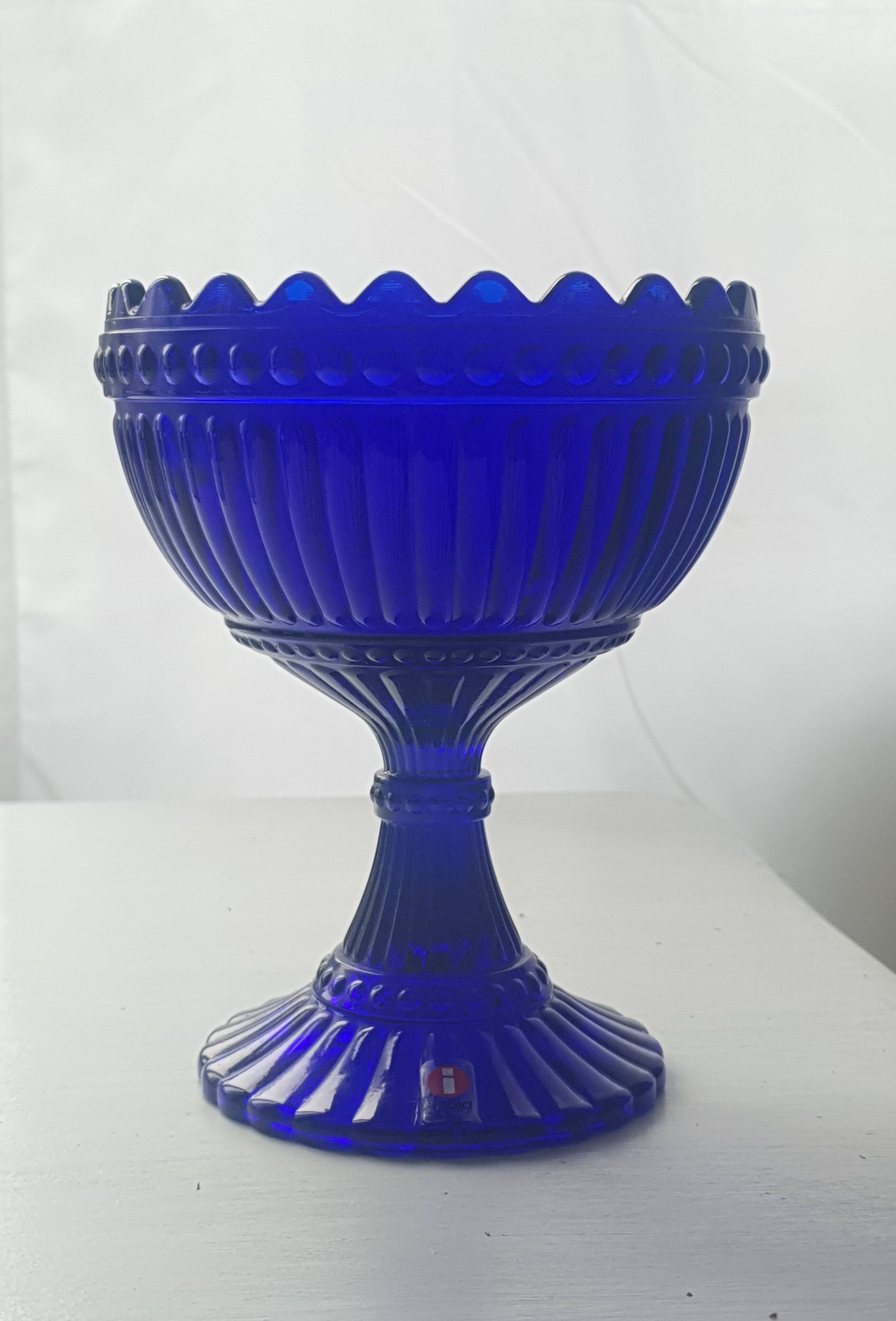 Mariskooli by Iittala, cobalt blue, vintage 80s