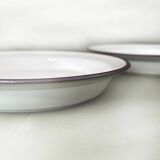 Set of 2 Royal Copenhagen handmade deep plates 'Domino', no. 14925