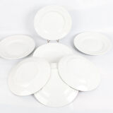 Lot of 10 old white plates